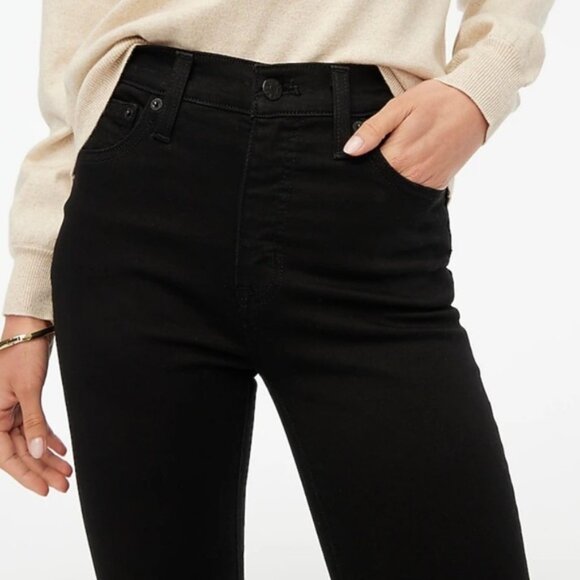 J. Crew mid-rise black skinny jean in signature stretch size 33 - Picture 2 of 9